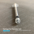 Plastic Syringe for Vaccine 1ml